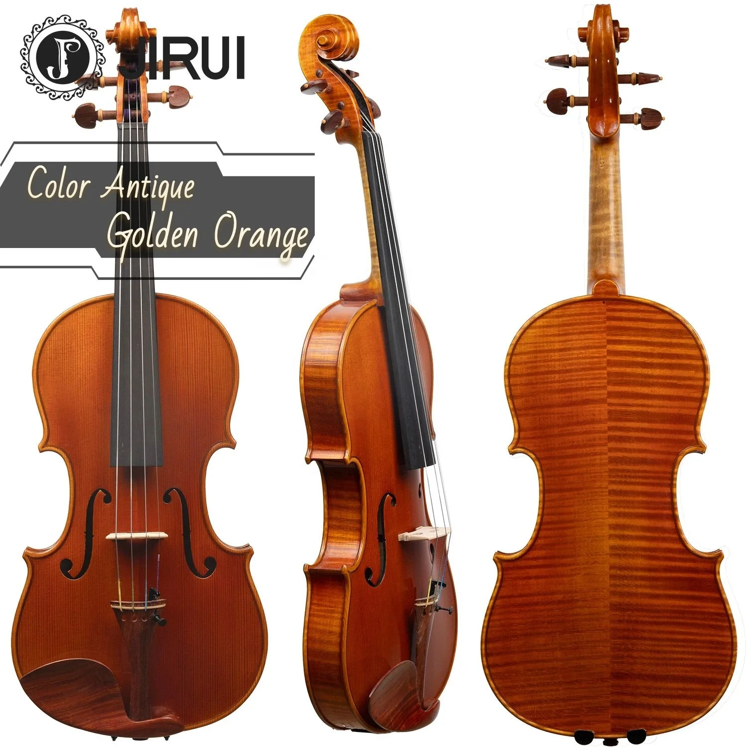 Handmade Professional 4/4 Violin Top Selling Advanced Flamed Maple with Spruce Face Nice Violin for Performance Intermediate B