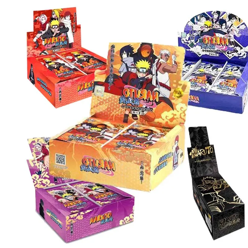 Kayou Tier 2 Wave 1 Narutoes Trading Cards Originality Cartoon Anime Game Collection 48 Box Set Printed Paper Plastic Wholesale