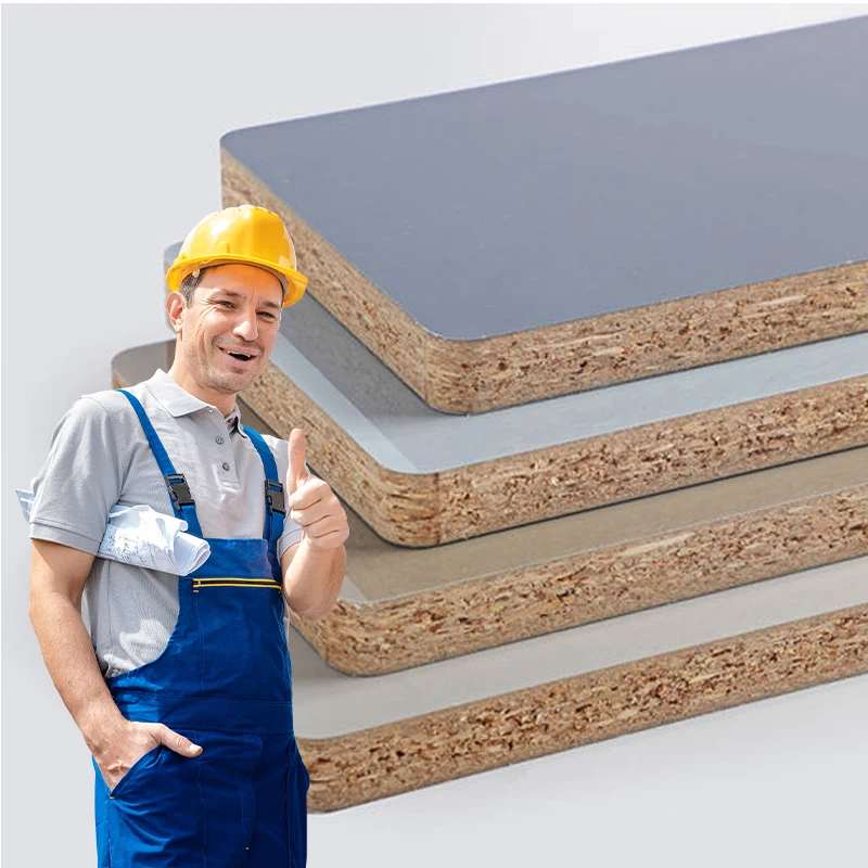 E0 E1 E2 MDI P2 Glue Moisture Resistant Water Resistant Particle Board/Particleboard for Furniture
