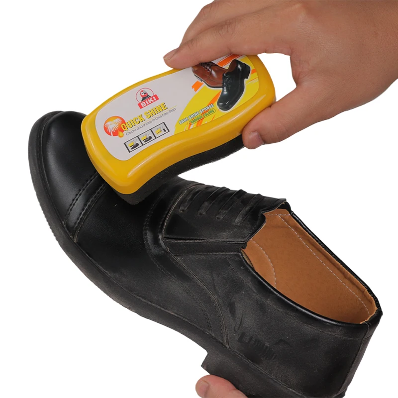 Бики заводская Универсальная кожаная губка для чистки обуви