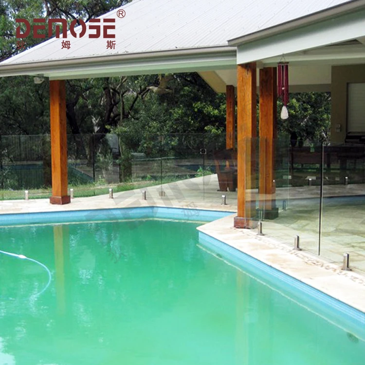 Pre-Assembled Stair Railing Kit Railing Systems Glass Railing Anchored In Concrete/Stone/Wood