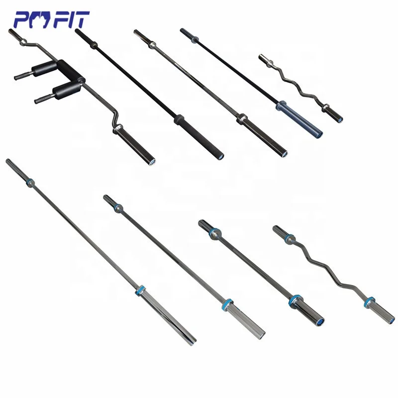 Steel barbell bar weightlifting gym fitness equipment manufacturer eleiko powerlifting bar Vibrating Curved Barbell