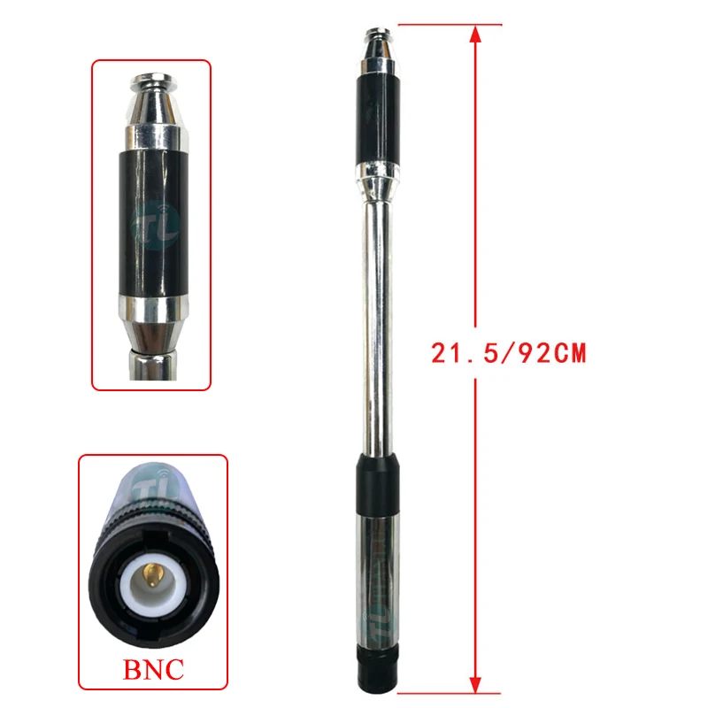 Portable Telescopic Antenna 144/430MHz V/U Walkie Talkie Amateur Antenna
