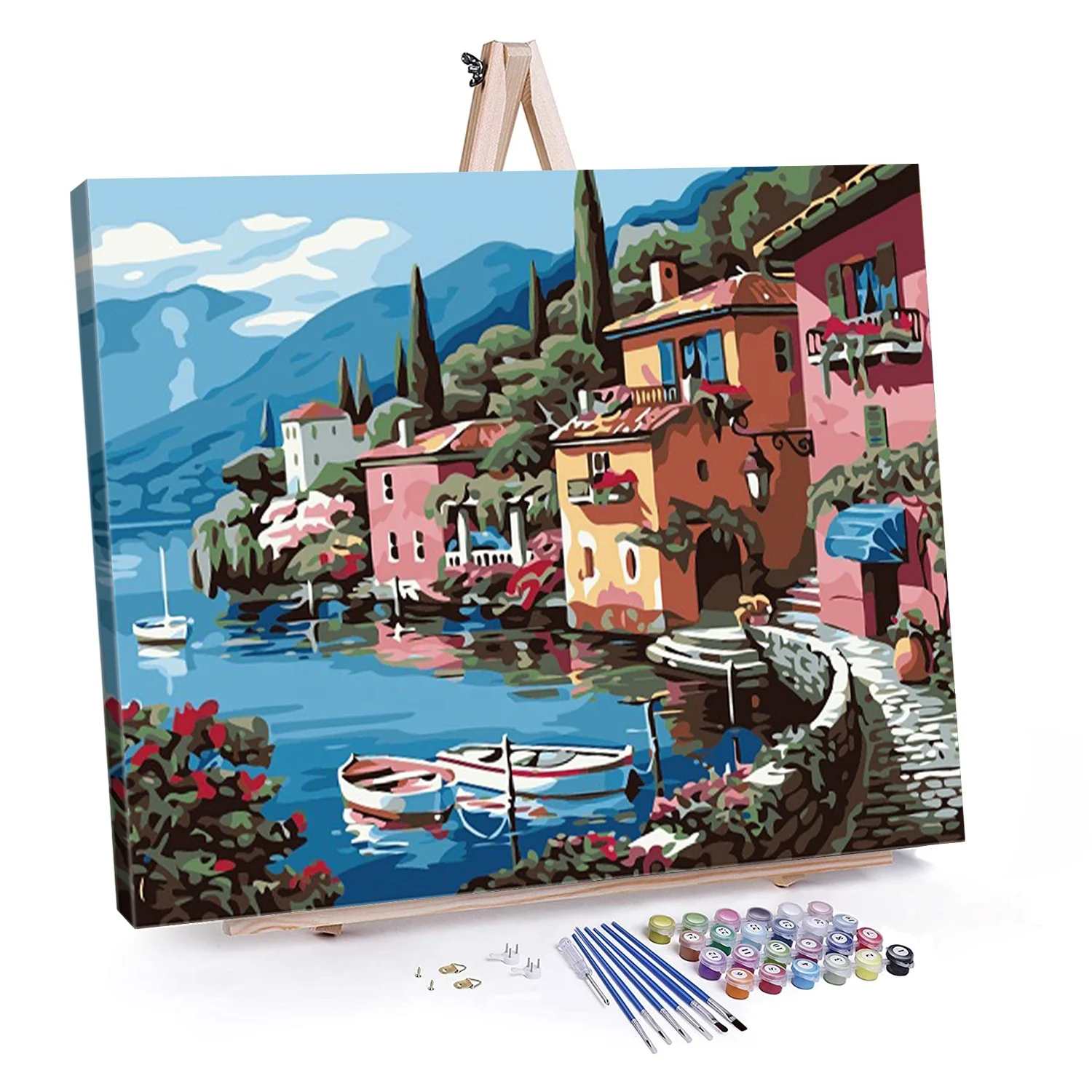 New product landscape scenery canvas DIY digital painting painting digital wall art personalized paint by numbers