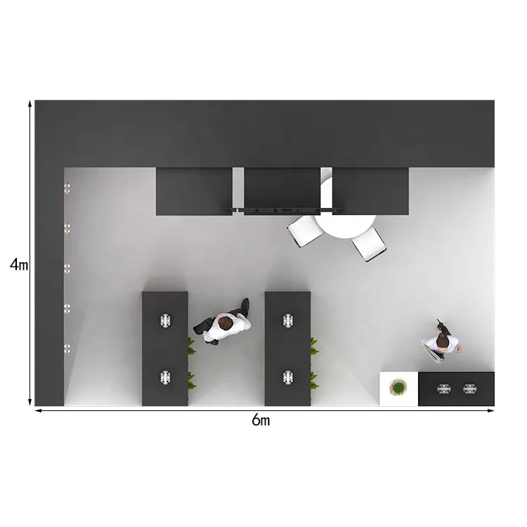 IZEXPO 30mins quick build 4*6m modular wooden exhibition stand for consumer electronics