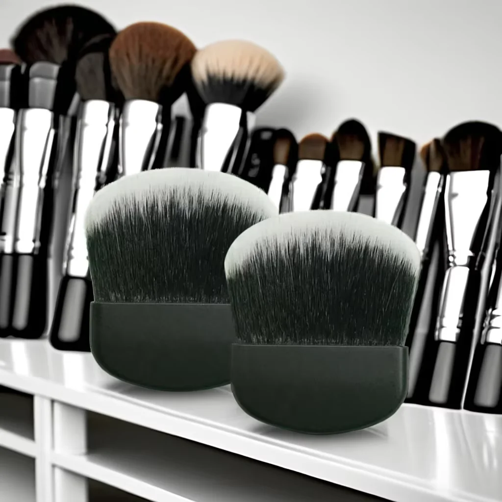 High Quality Makeup Brush Eco-Friendly Vegan Travel Mini Brush Face Lips Black White Single-Use Vegan Blush Brush