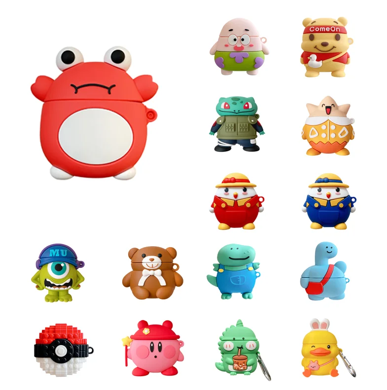 Силиконовый чехол с 3d-изображением животных для Airpods 3, милый мультяшный чехол для наушников Airpods Pro