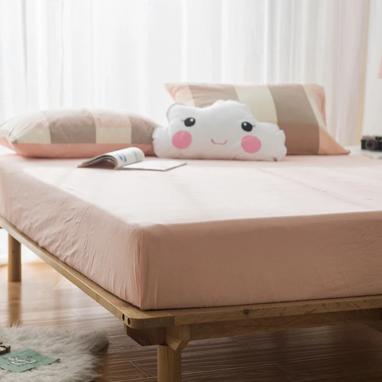 Factory Sale in Stock 100% Cotton Fitted Cot Sheets Extra Deep Pocket Jersey Bed Elastic Fitted Bed Sheets 100 Cotton