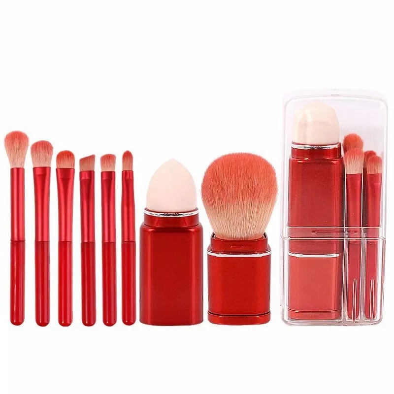 Custom Logo 8 In 1 Makeup Foundation Brush Set Wooden Brushes Makeup Set Brochas De Maquillaje Make Up Brush Set