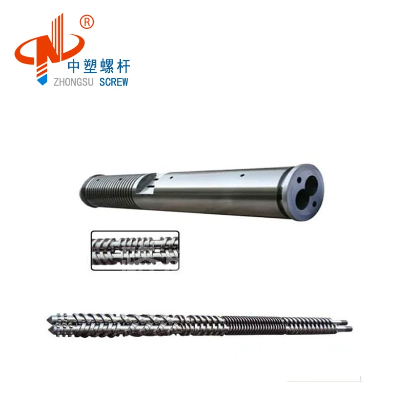 parallel twin screw barrel for plastic extruder for krausmaffei / battenfield