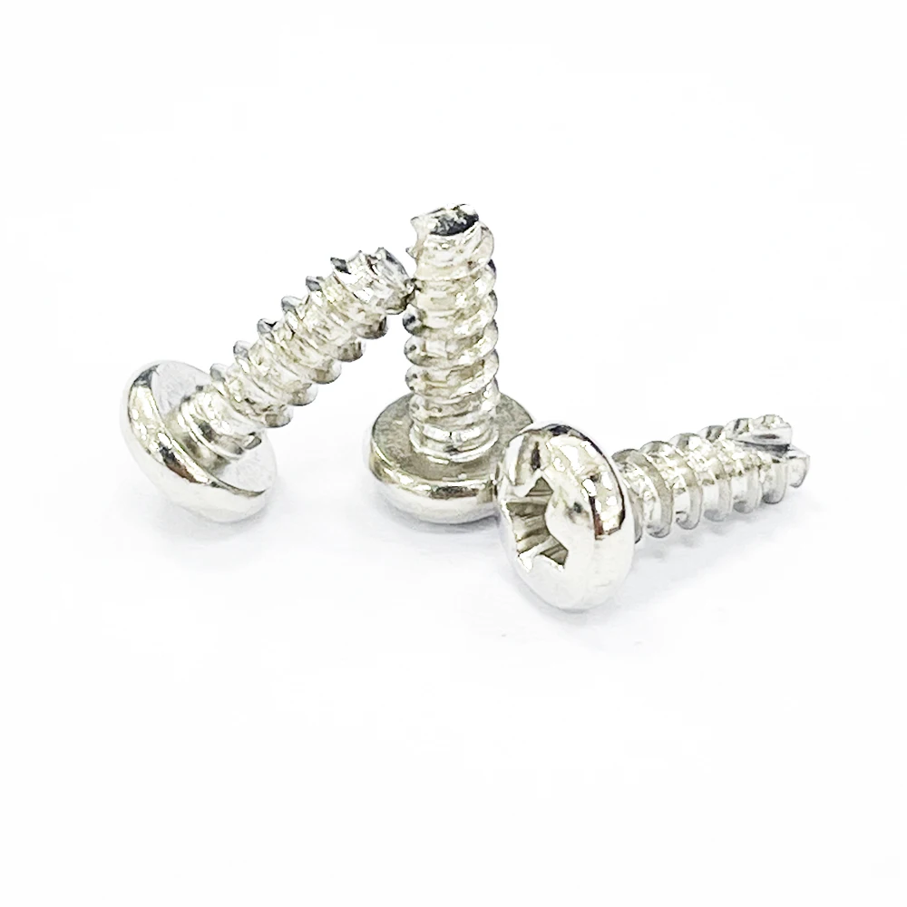 Iron cross recessed pan head cutting tail self-tapping screw Grade 10.9 Electro zinc nickel alloy