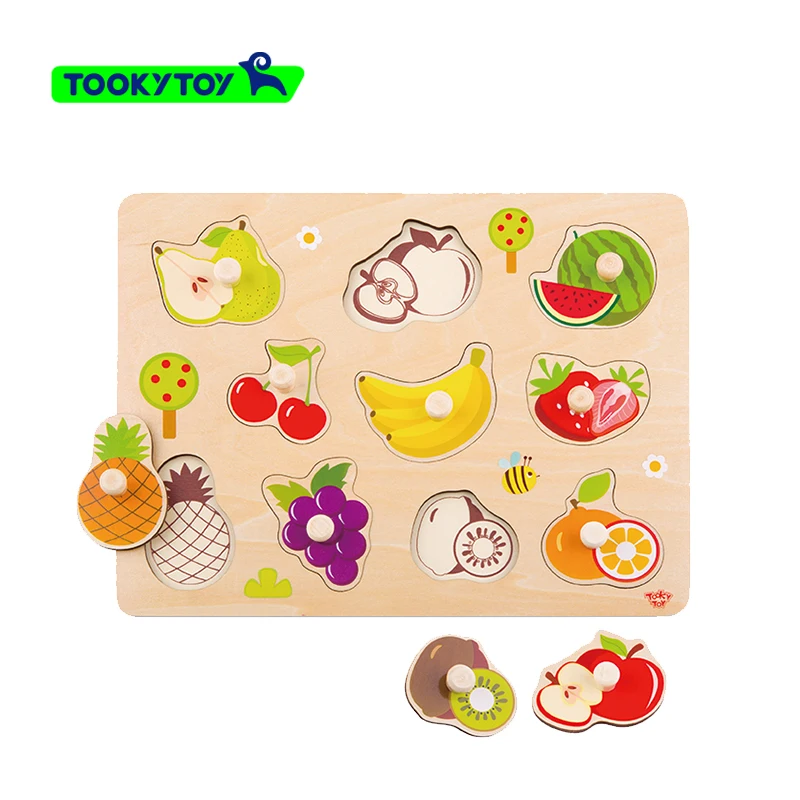 Hot Sale Educational Toys for Kids Jigsaw Wooden Fruit Puzzle