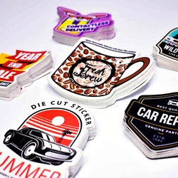 Custom printed Cartoon car window full Body cut out vinyl lettering decorative transfer decals pvc sticker pack