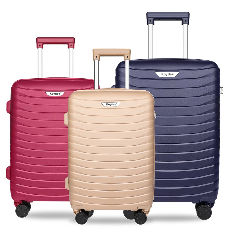 PP Luggage 3 Pieces Sets  For Men Women Luggage Set Trolley Bag Suitcases Travelling Bags Luggage