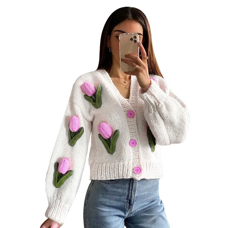 Winter 2022 New Arrivals Hot selling women long sleeve fashionable knit womens ladies sweaters