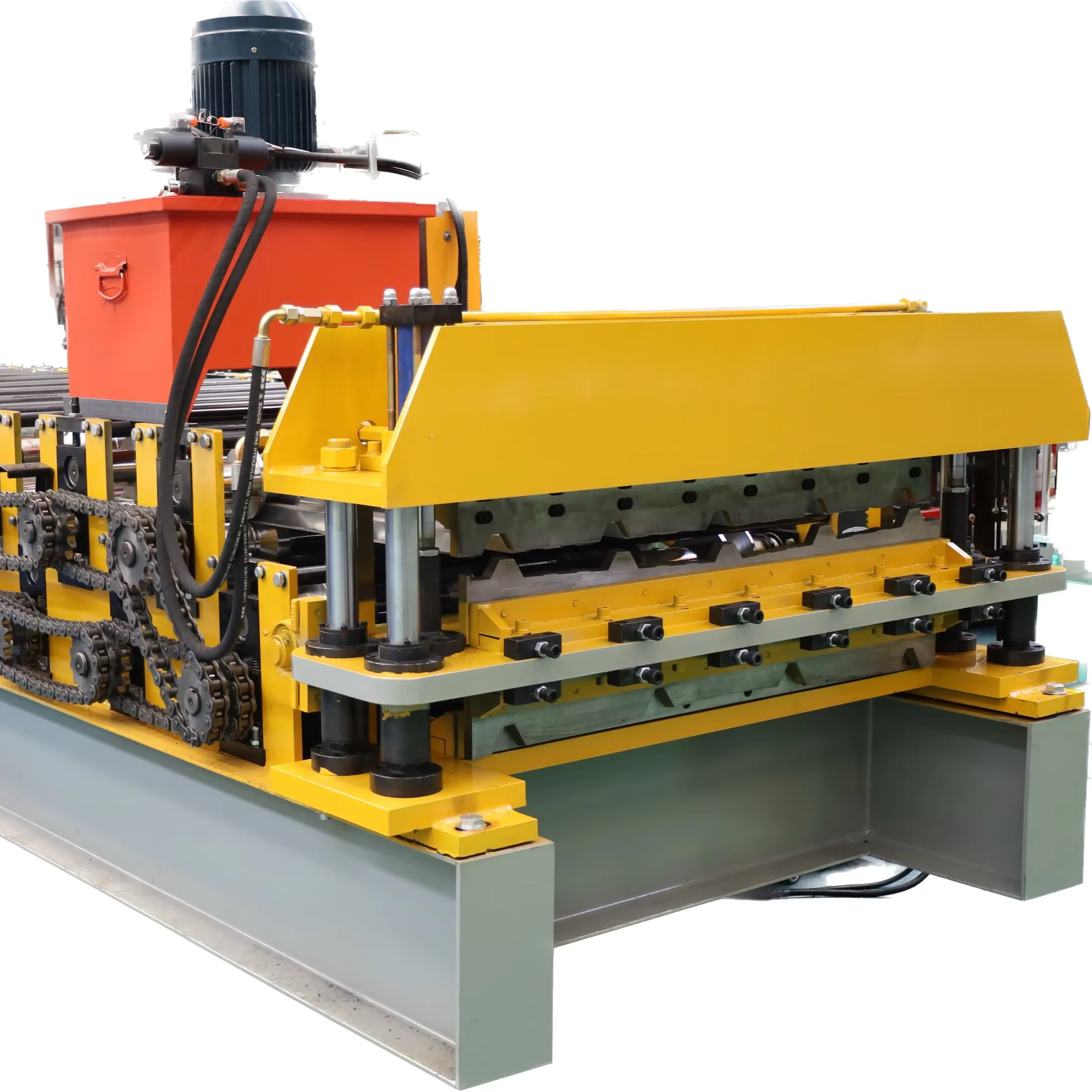 Double Layer Roofing Sheet Roll Forming Machine for Tile Making