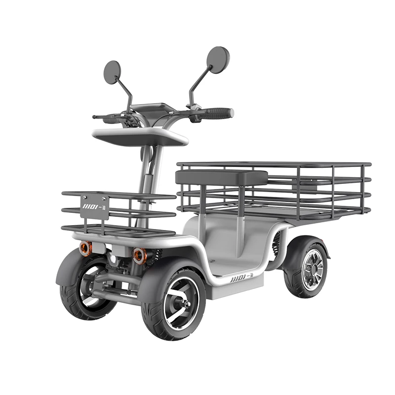 Big Power Heavy Duty Electric Cargo Vehicle 1000W High Speed Four Wheel Cargo Bike Truck Cargo Tricycle