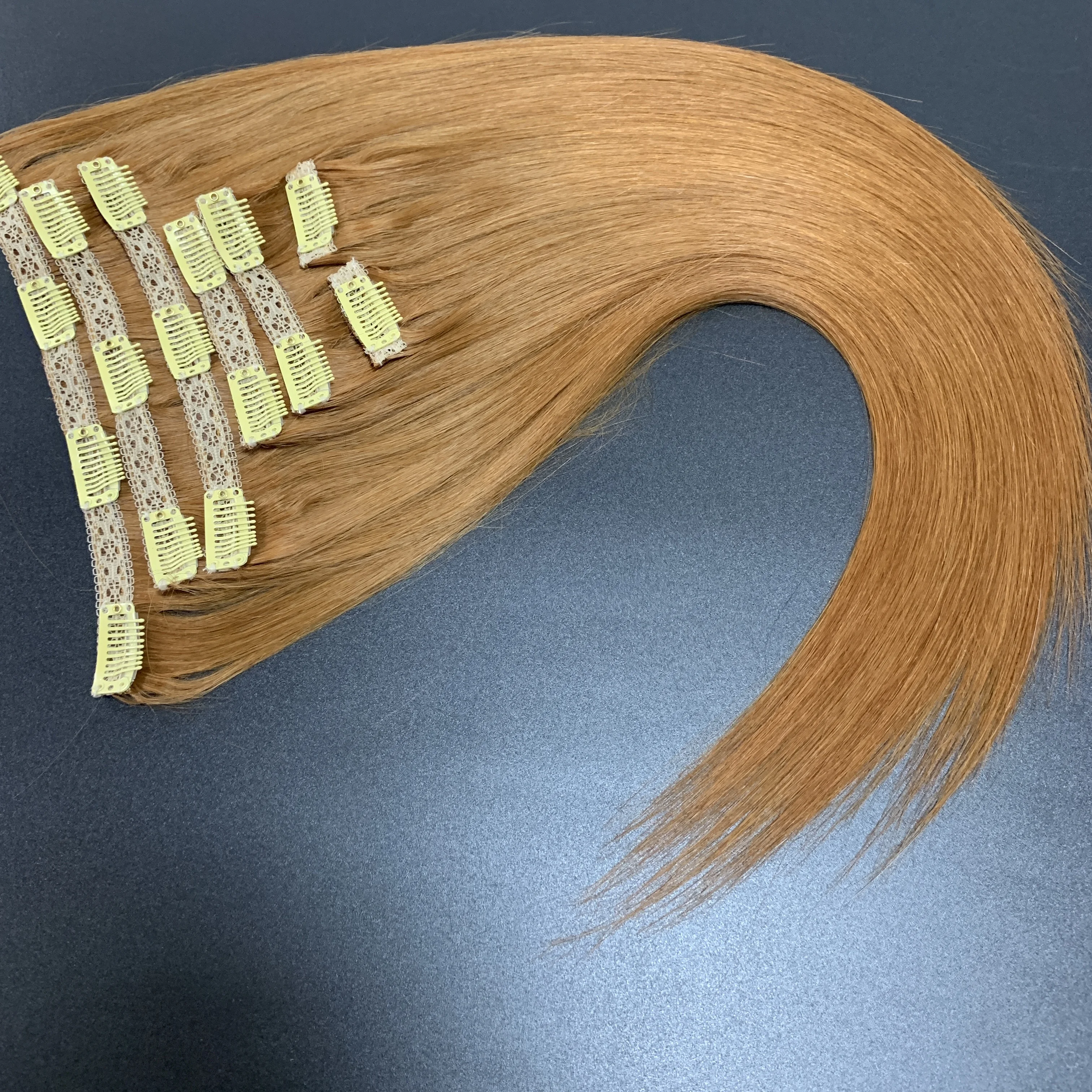wholesale price top quality raw virgin hair clip in hair extensions 100% human hair