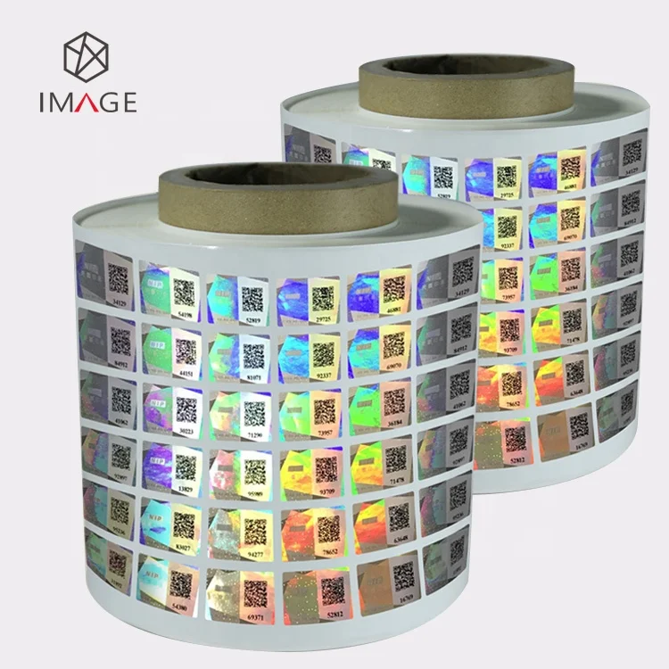 Holographic QR Code Anti-counterfeiting Sticker for Packaging Seal