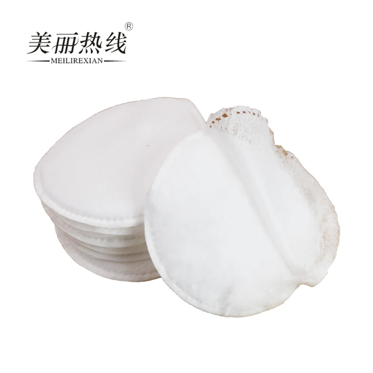 wholesale disposable biodegradable round shape makeup remover pads cotton facial cleaning