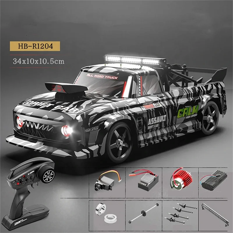HB Toys R1201 R1202 1/12 Hachiroku AE86 4WD RC Drift Car RTR with Gyro Full Proportional Led Lights High Speed Racing Model Toy