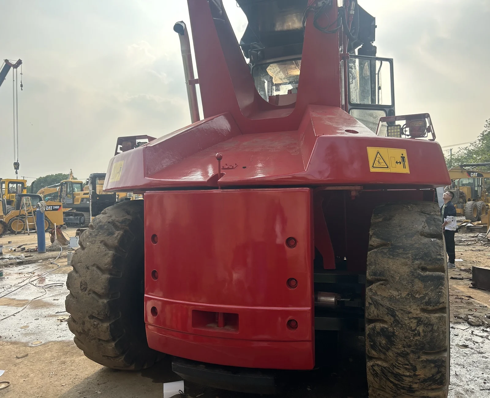 Original Kalmar DRF450 Used reach stacker 45 ton reach forklift for containers second hand container reach stacker