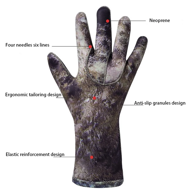 Factory Direct High Quality Snorkeling Surfing Diving Waterproof Swimming 3MM Gloves With Best Quality