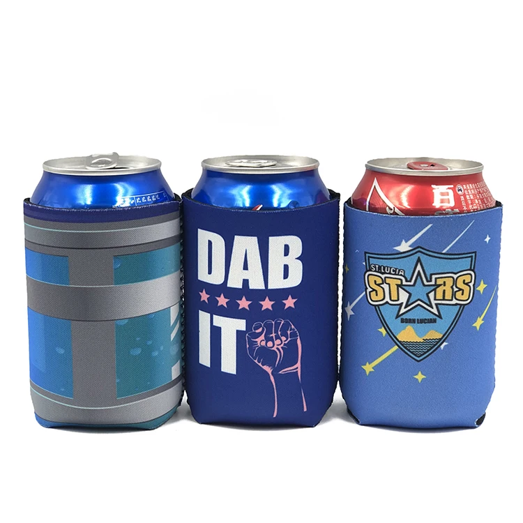 Индивидуальные неопрен Stubby держатель пивная банка крышка с логотипом по индивидуальному заказу может охладитель персонализированные сублимации для