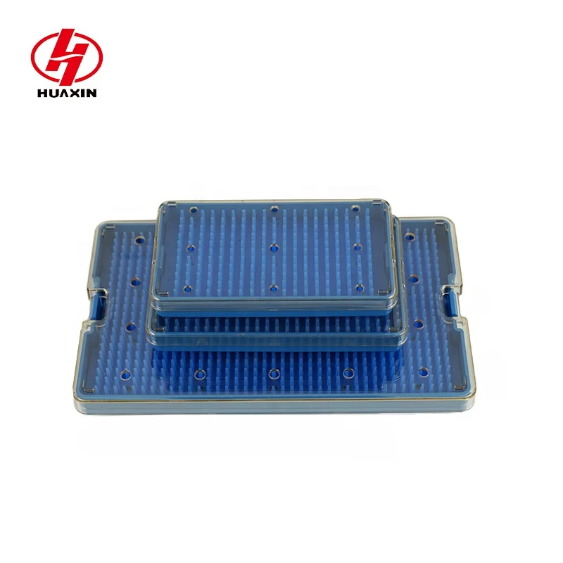 Reuse 2000 times Polymer PPSU medical microsurgical instruments sterilization and storage tray box container case