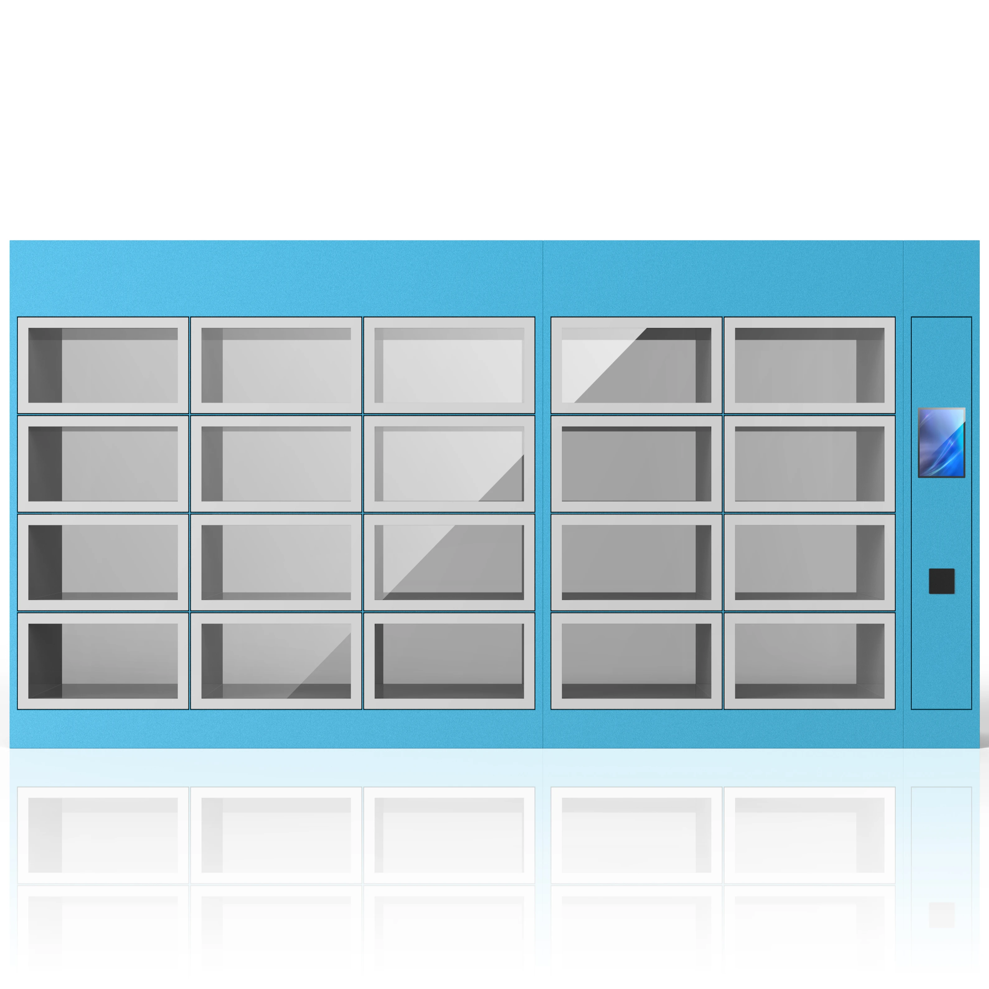 Smart Delivery Locker Machine Hot Food Transparent Food Locker