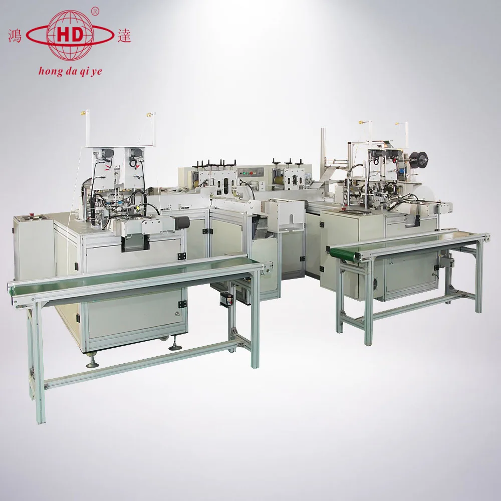 Automatic Outer Ear Loop Non Woven Face Mask Making Machine (1+2),Disposable Medical Protective Mask Making Machine