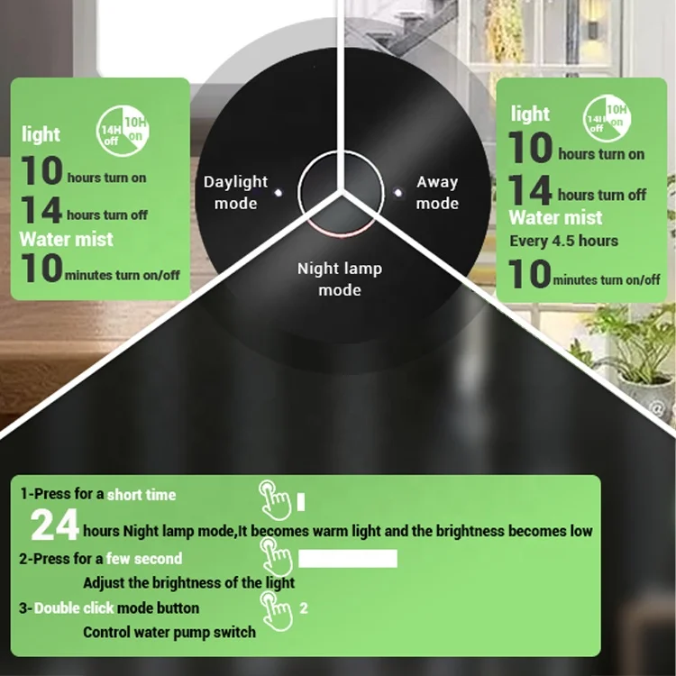 UKIOK Mini Smart Plant Pot Garden Plant Watering Hydroponics Flower Pots Planters