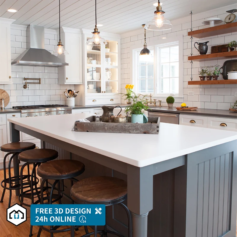 Interior design Home design L Shaped Modular Design Luxury Black Matt Lacquer Modern Kitchen Cabinet