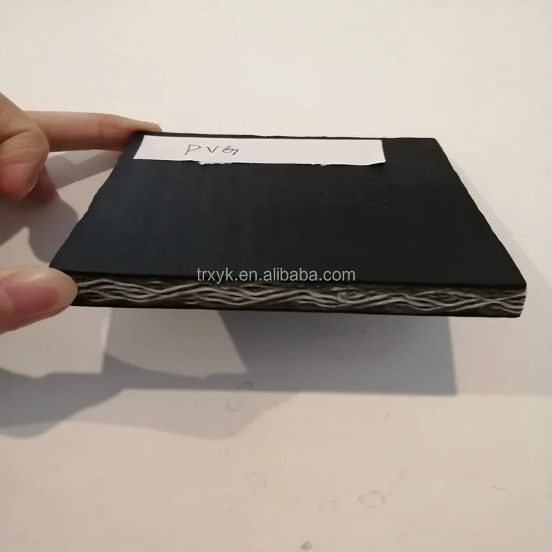 Customized Material Handling Solid Woven Pvg Rubber Conveyor Belts