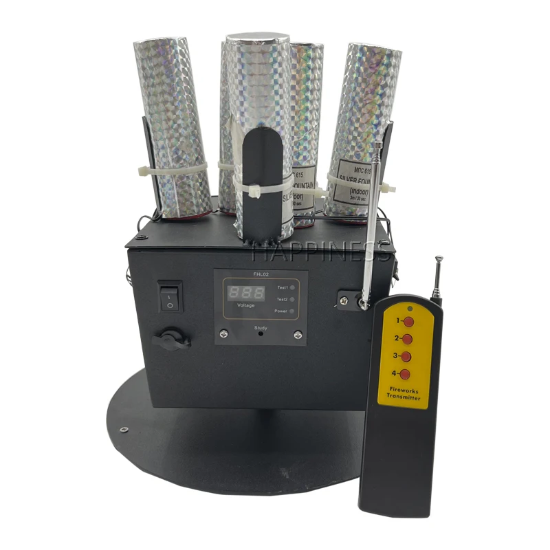 HAPPINESS Cold Flame Fountain Rotating Firing System Remote Control Fireworks Firing System