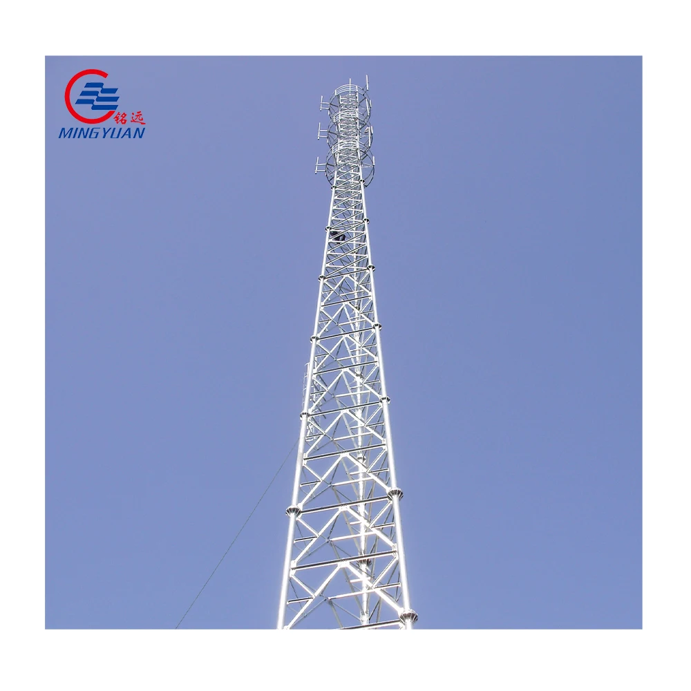 Горячеоцинкованная треугольная трубчатая радиоантенна стальная башня