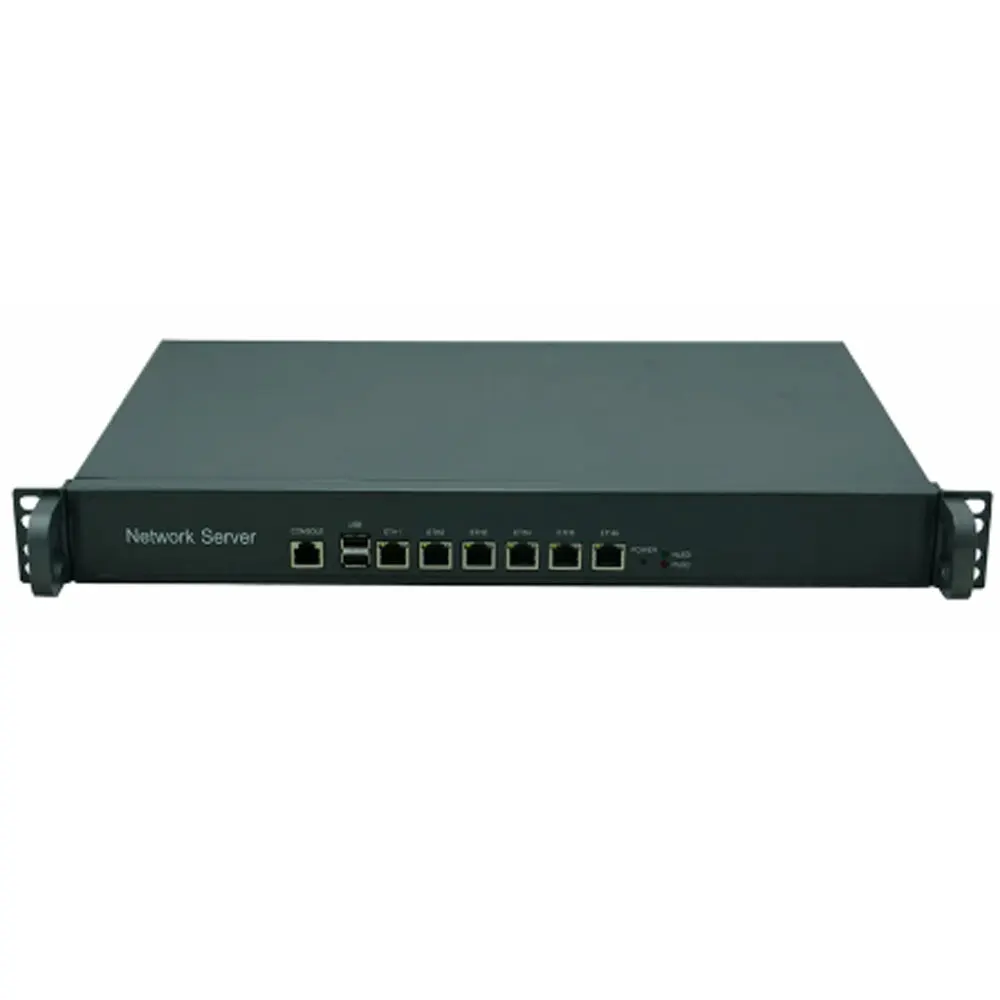 Причастник F7 Intel LGA1155 Core i3 3220 Proecssor сетевое устройство безопасности 1U шкаф брандмауэр с 6 портами LAN