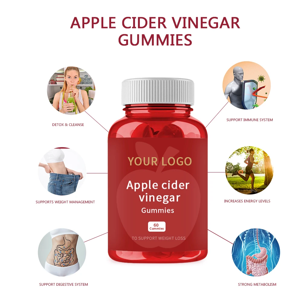 OEM Private Label Detox Gummies Slimming Gummies apple cider gummy