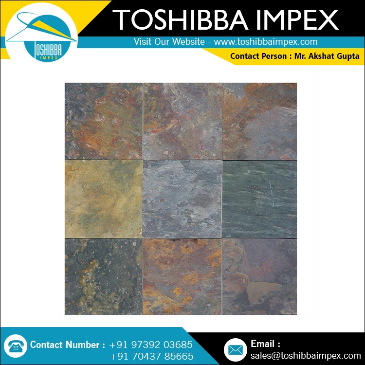 Kund Multi Slatestone Paving Stone Outdoor/driveway/Runway All Natural Indian Stone