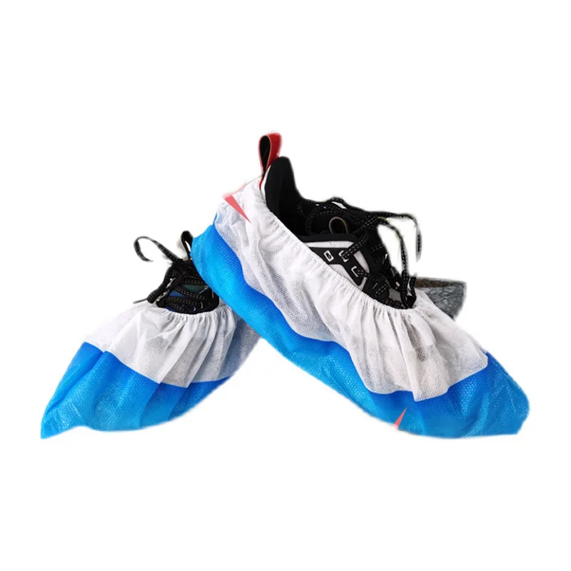 Medical Supply PP Non Woven Blue Surgical Soft Antiskid Shoe Disposable Cover Shoe Cover For Hospital With CE Shoe Covers