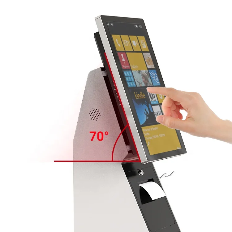 Сенсорный экран Настольный киоск для самостоятельной проверки Android Pos все в одном безналичный POS платежные