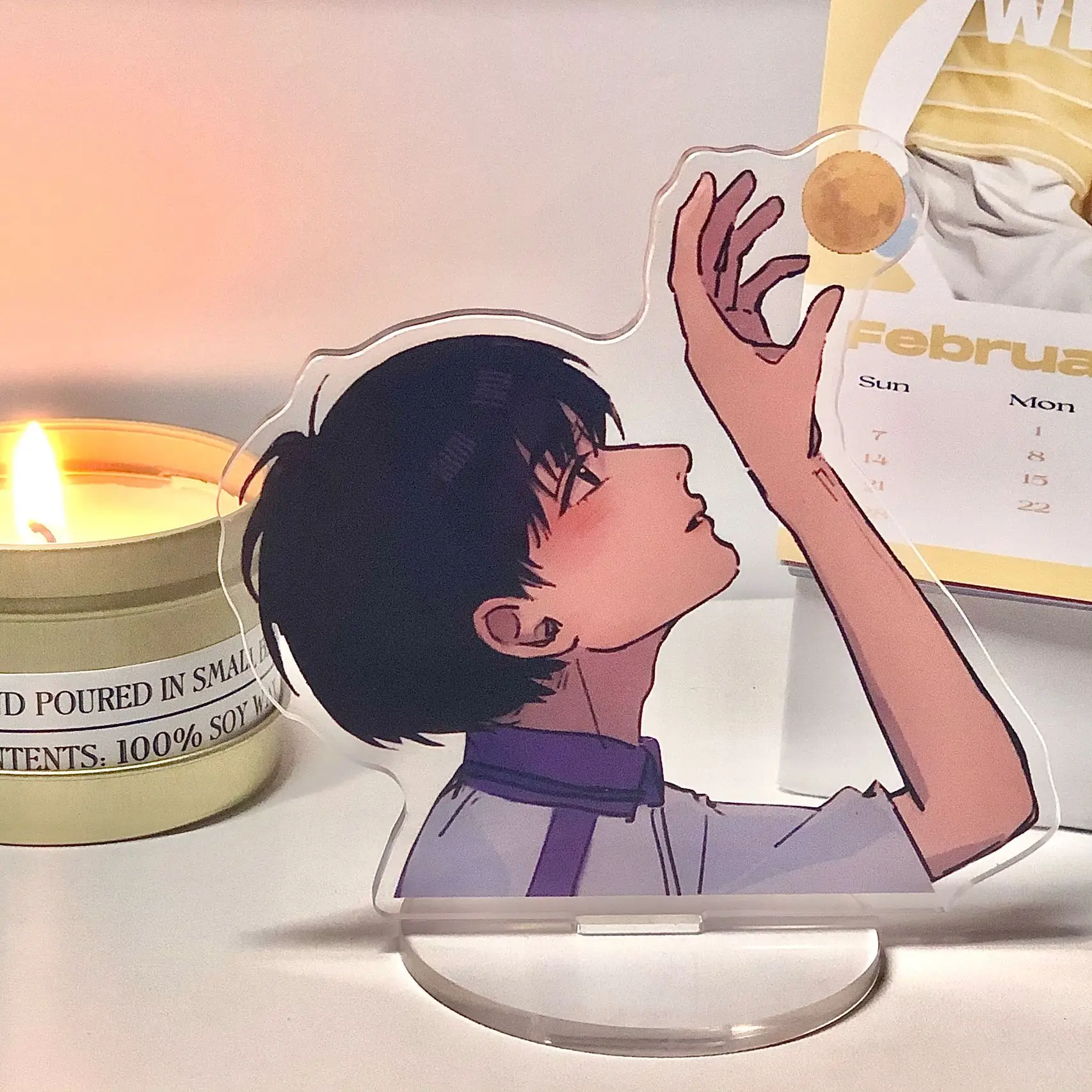 HUANDAO Personalized Custom Genshin Impact Figure Acrylic Standee Clear Genshin Impact KPOP Keychain Acrylic Charms