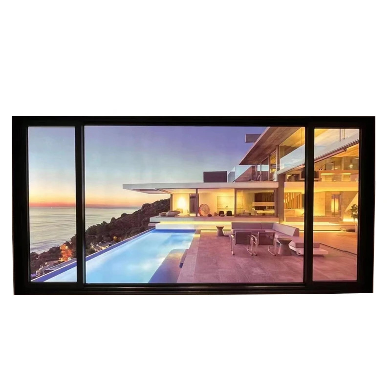 Windowall G45 Ультра узкая рамка стеклянные окна из алюминиевого сплава раздвижные пол-потолок дизайн многоцветные