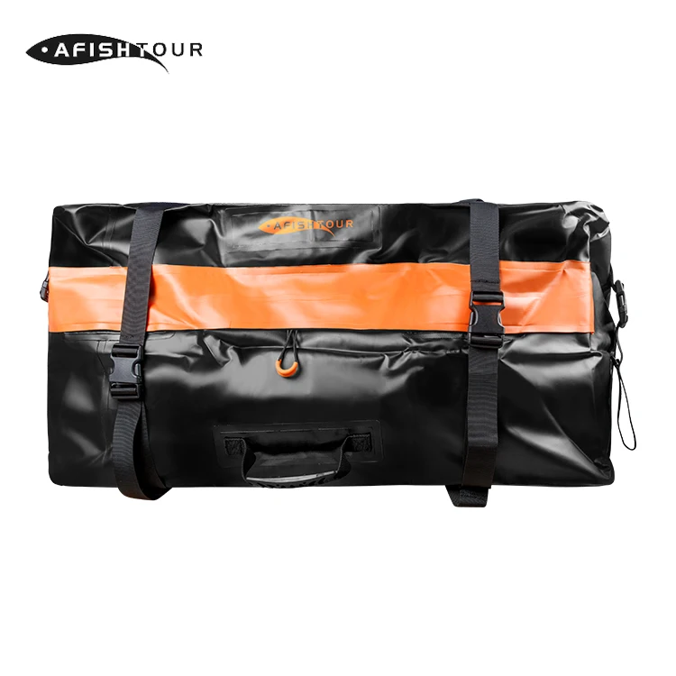 Wholesale Price Safe Firm PVC Waterproof Fabric Double Material Handle Large Capacity Roof Bag