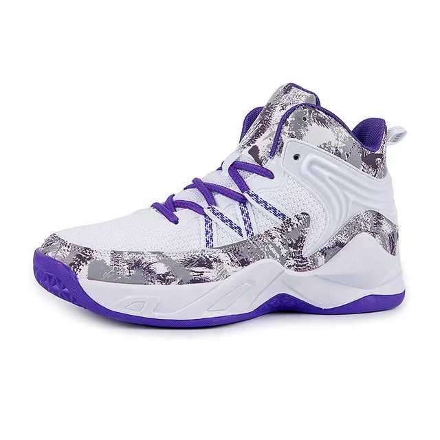 Fashion High-top Tide Shoes Rubber Outsole Non-slip Basketball Shoes Youth Lightweight Sports Shoes