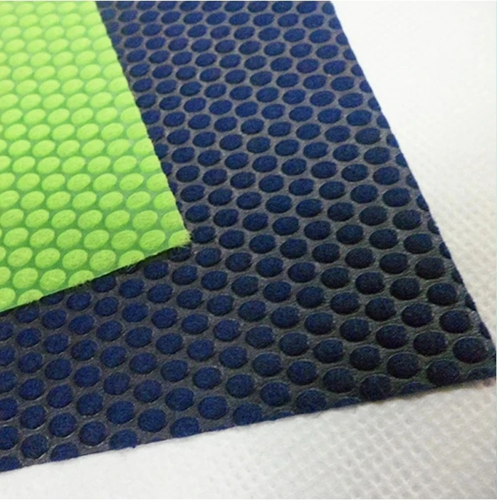 Custom Color Round Dot Bubble Pattern Embossed PP Spunbond Non Woven Fabric