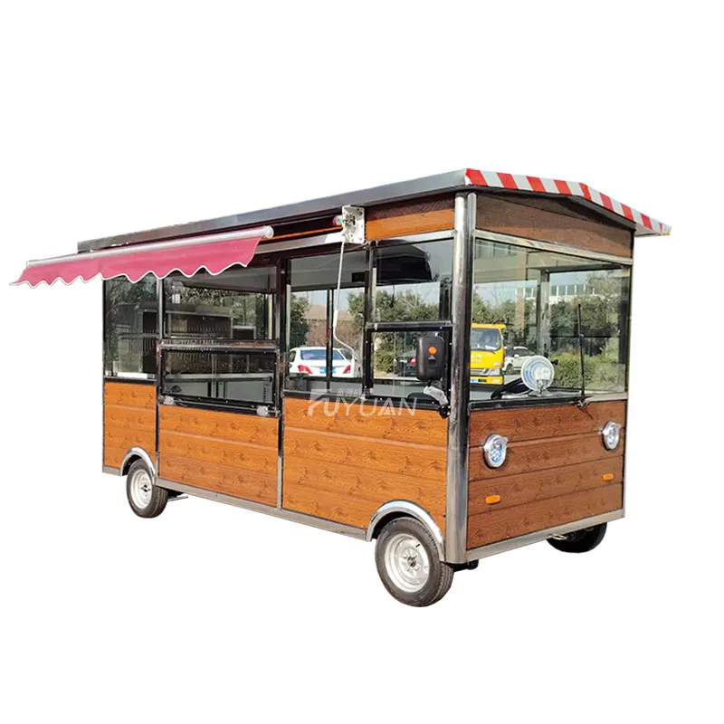 Factory supply cheap coffee bread hot dog food truck car with full kitchen equipment