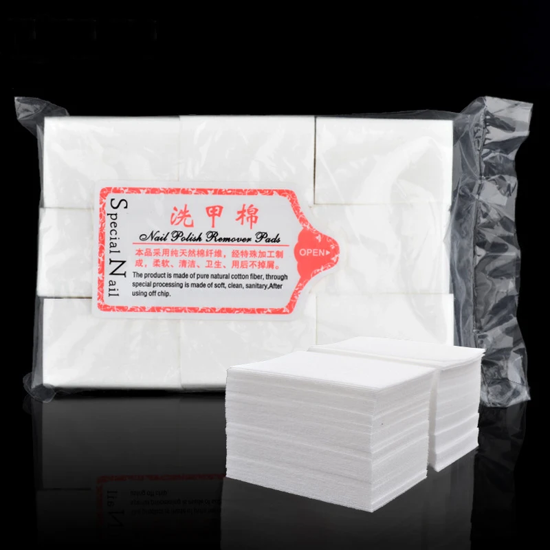 400/540Pcs/Bag Nail Washing Cotton DIY Manicure Tools Nail Polish Remover Pad Lint-Free Wipes Cleaner Paper Nail Supplies