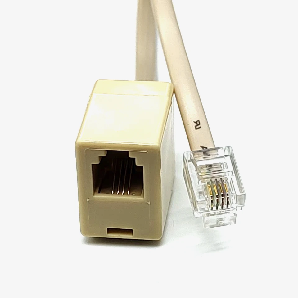 Прямая продажа с фабрики, кабель RJ11 6p4c «штырь-гнездо», rj11/rj12, Кабель-адаптер, удлинитель