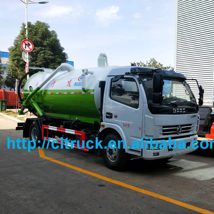 4x2 Dongfeng 5cbm 6cbm 7cbm RHD LHD sewage suction truck for sale